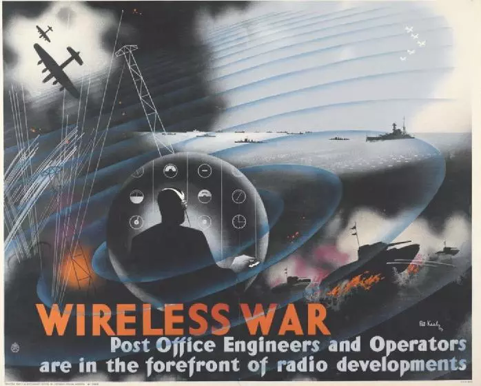 Plakat WIRELESS WAR: Post Engineers and Officers are in the Forefront of Radio Development