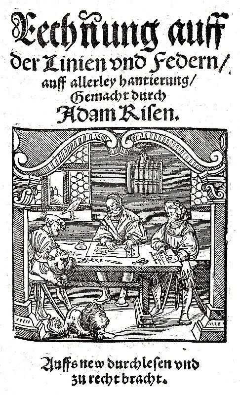 Rechnen auf der Linien und Federn von Adam Ries (1547)
